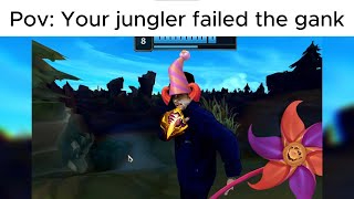 When the Jungler fails the gank